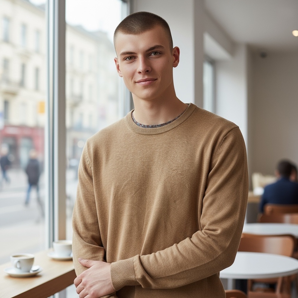 GAP Men's Camel Crewneck Sweater